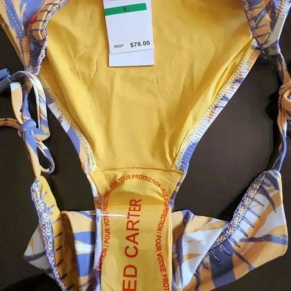 RED CARTER BIKINI BOTTOM - Picture 4 of 4